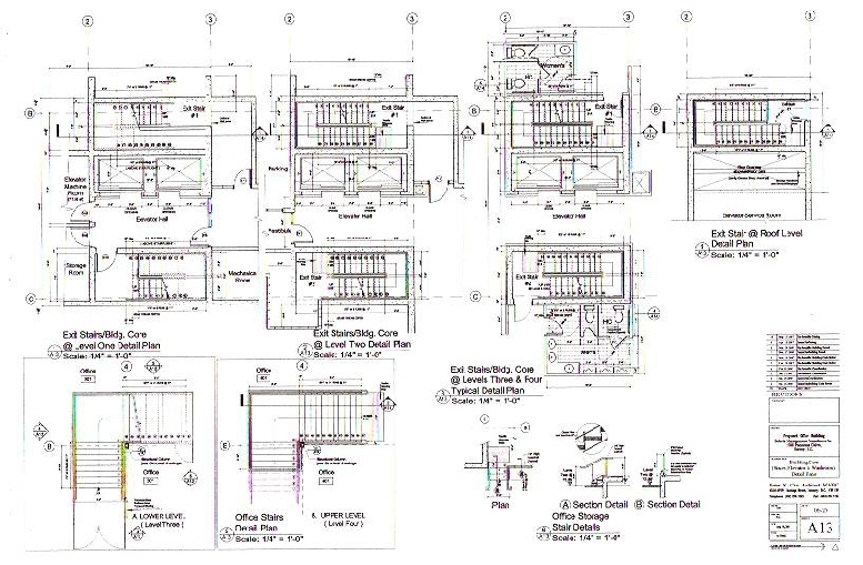 Construction architecture drawing